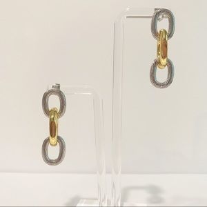 🤩🤩 BALENCIAGA 🤩🤩 Two Tone Dangle Drop Hoops